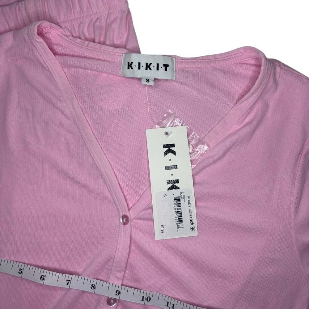 NWT Kikit 2-Piece Ribbed Pajama Set Light Pink Size S - Picture 3 of 8